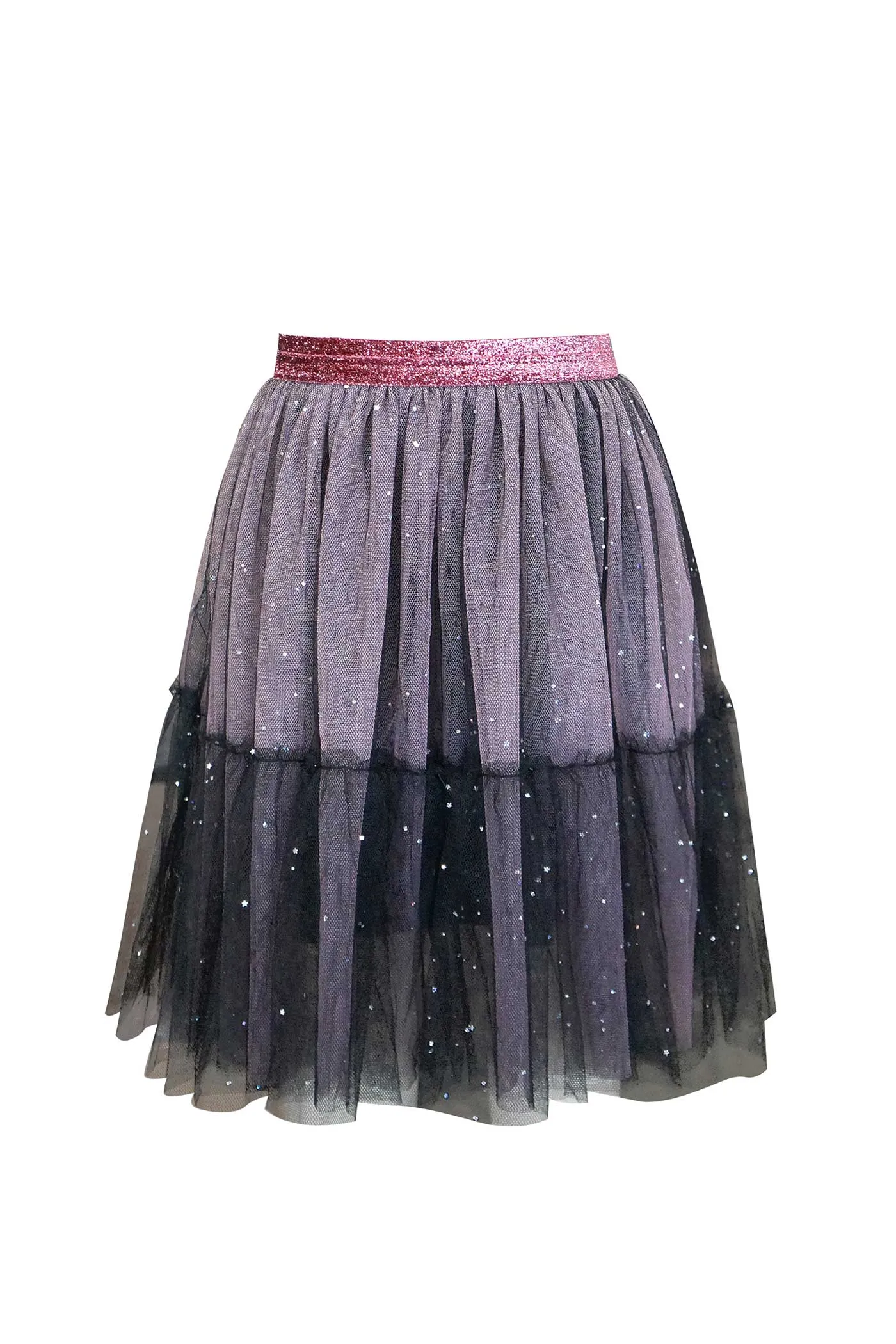 Girls Sparkling Midi Tutu Skirt