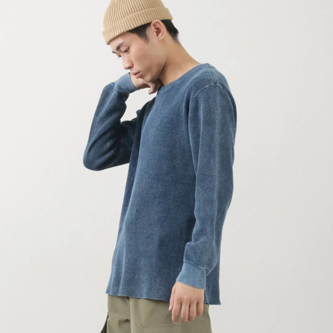 GOOD ON / Indigo Long Sleeve Thermal T-Shirt