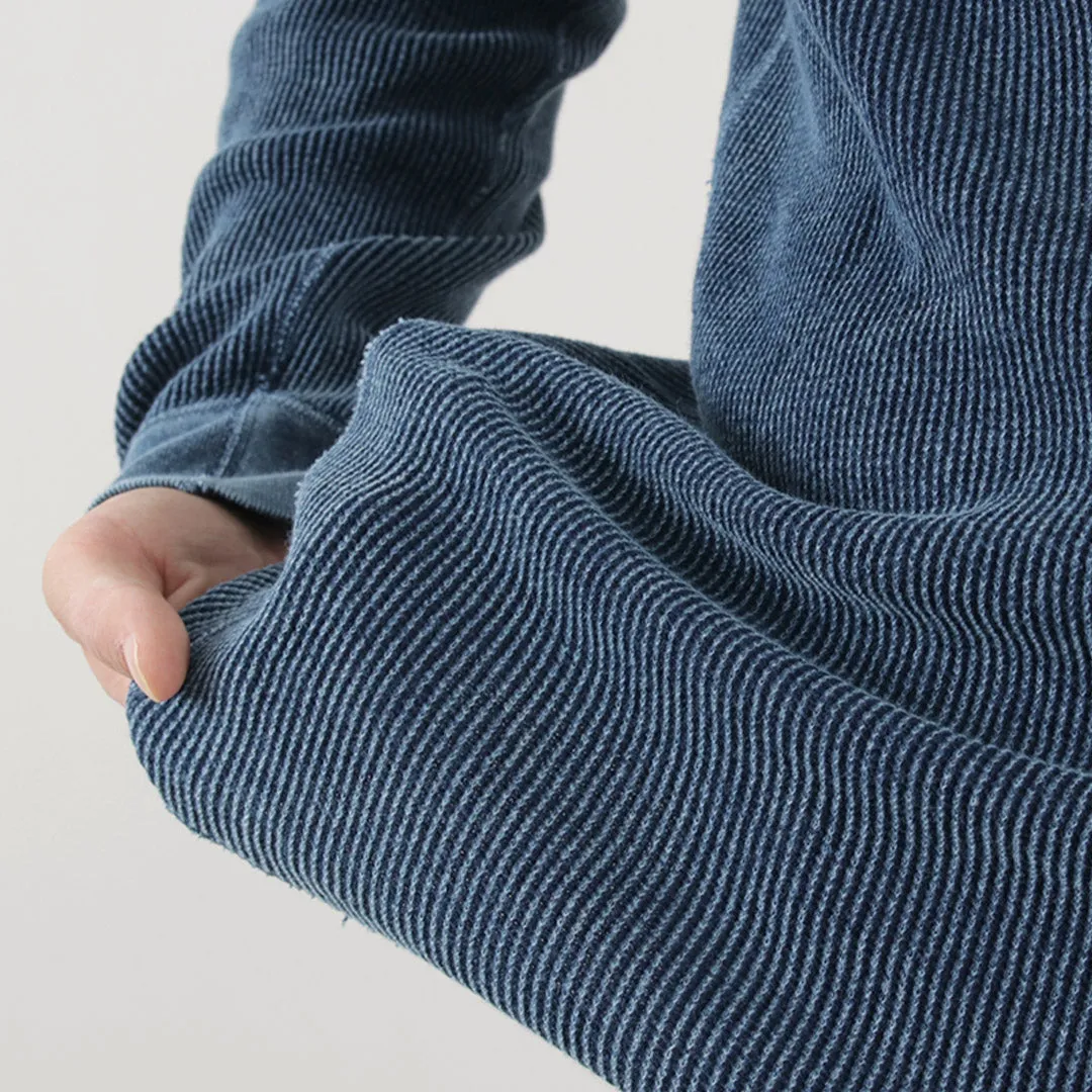 GOOD ON / Indigo Long Sleeve Thermal T-Shirt