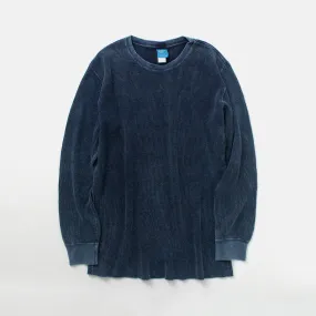 GOOD ON / Indigo Long Sleeve Thermal T-Shirt