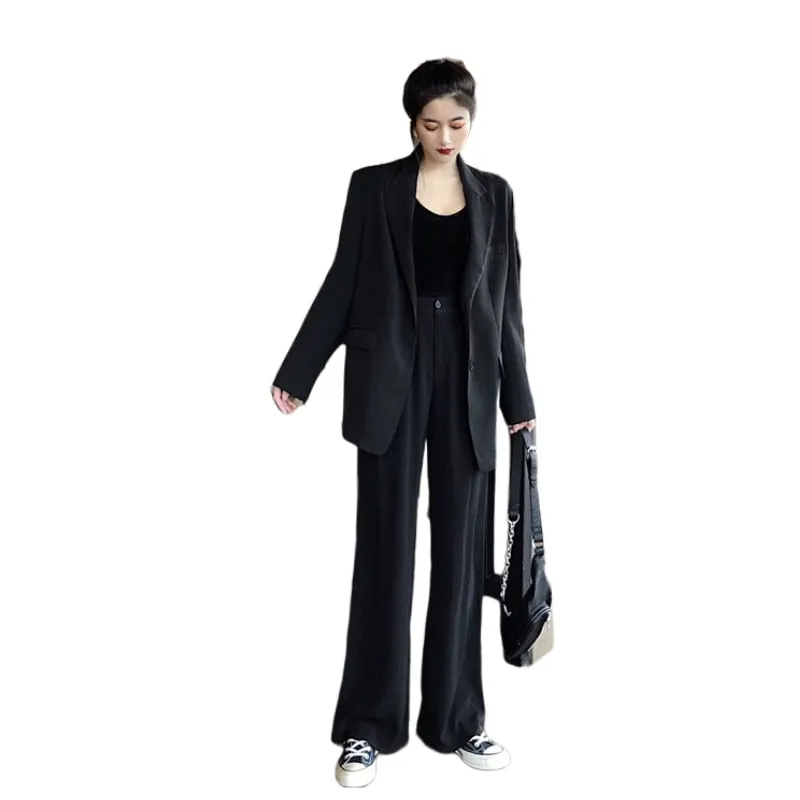 Graduation gift Women's Fashion Blazer Pantsuit Office Ladies Business Suit Long Sleeve Jacket Trousers Two Piece Set Femme Autumn Clothings