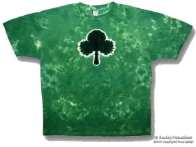 Green Shamrock Front Clover Leaf Tie Dye