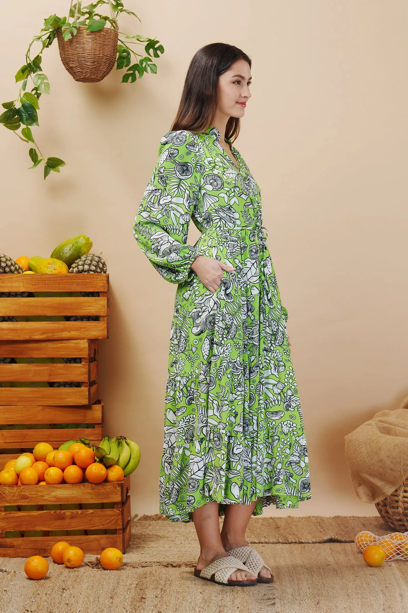 Groovy Fungi Maxi Dress