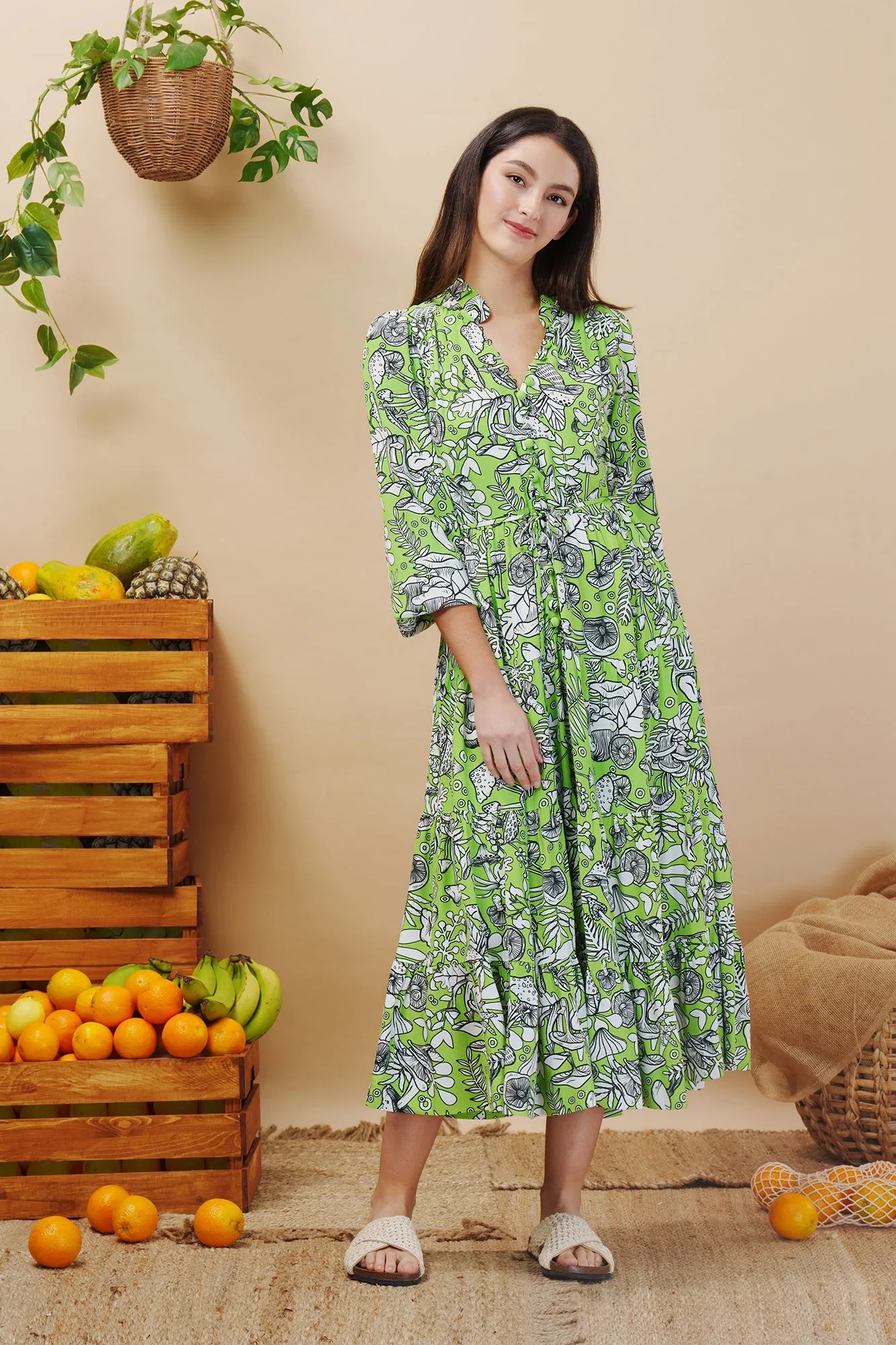 Groovy Fungi Maxi Dress