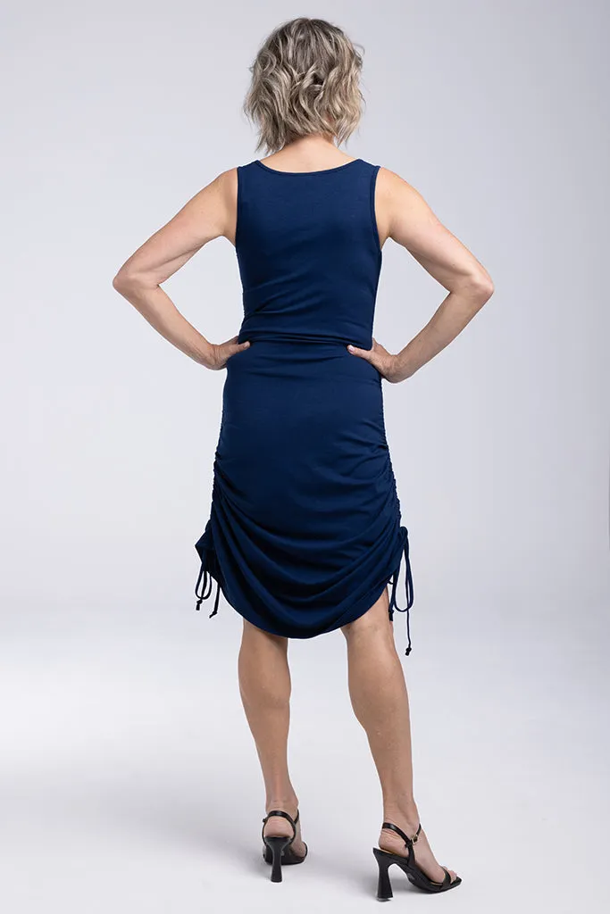 Henley Tank Dress - Navy