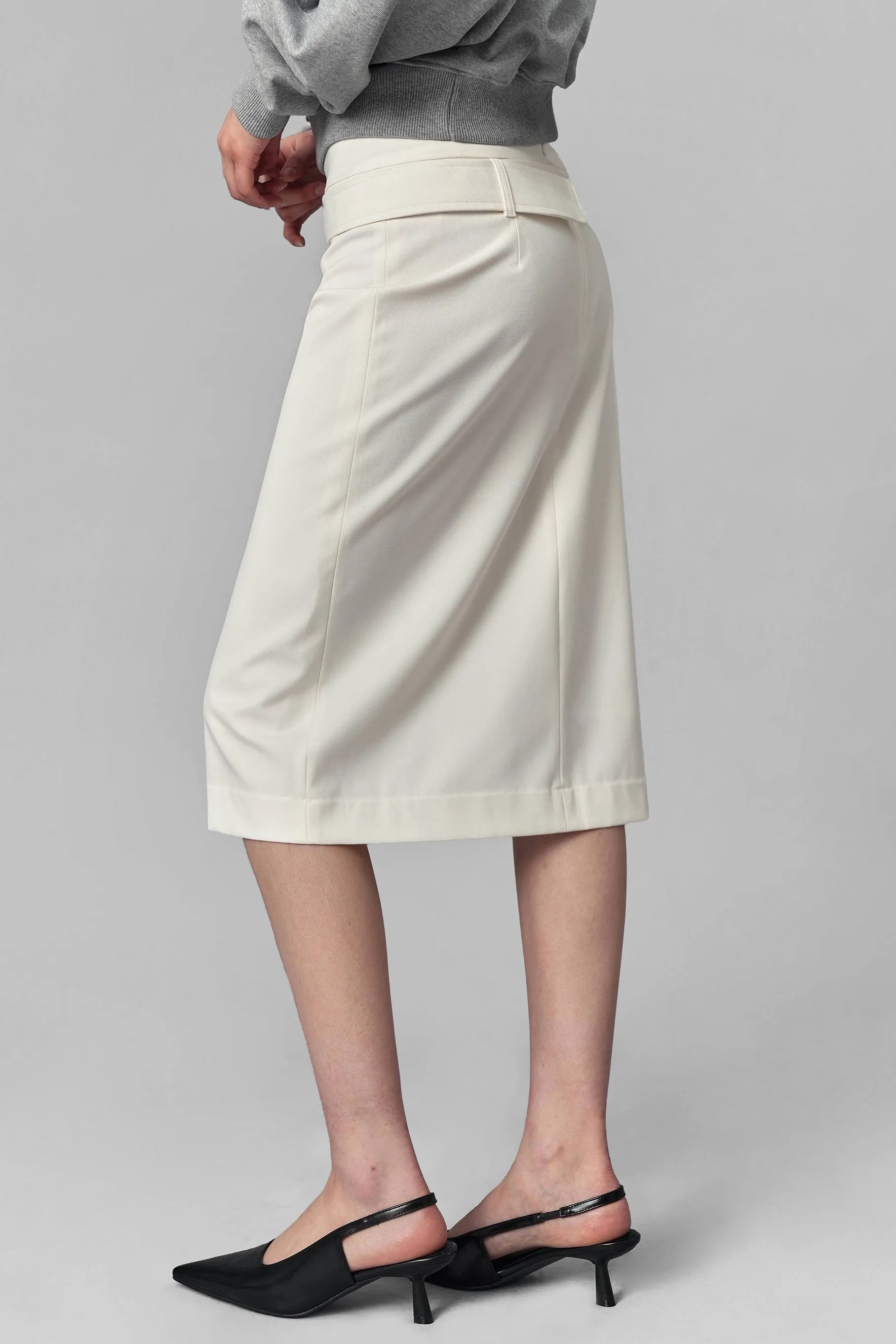 Hike Belted Midi Skirt