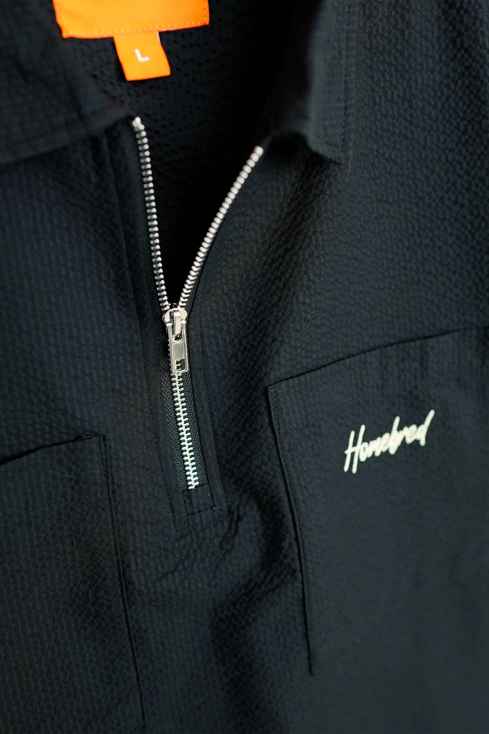 Homebred 1/4 Zip Seersucker Shirt