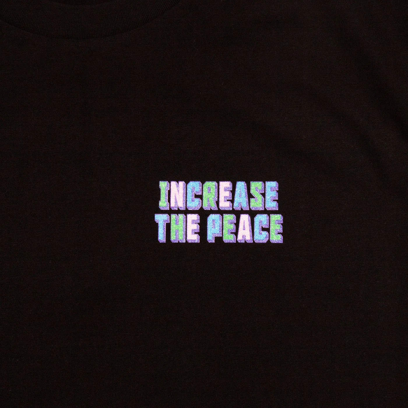 Increase The Peace Front Print - Tshirt - Black