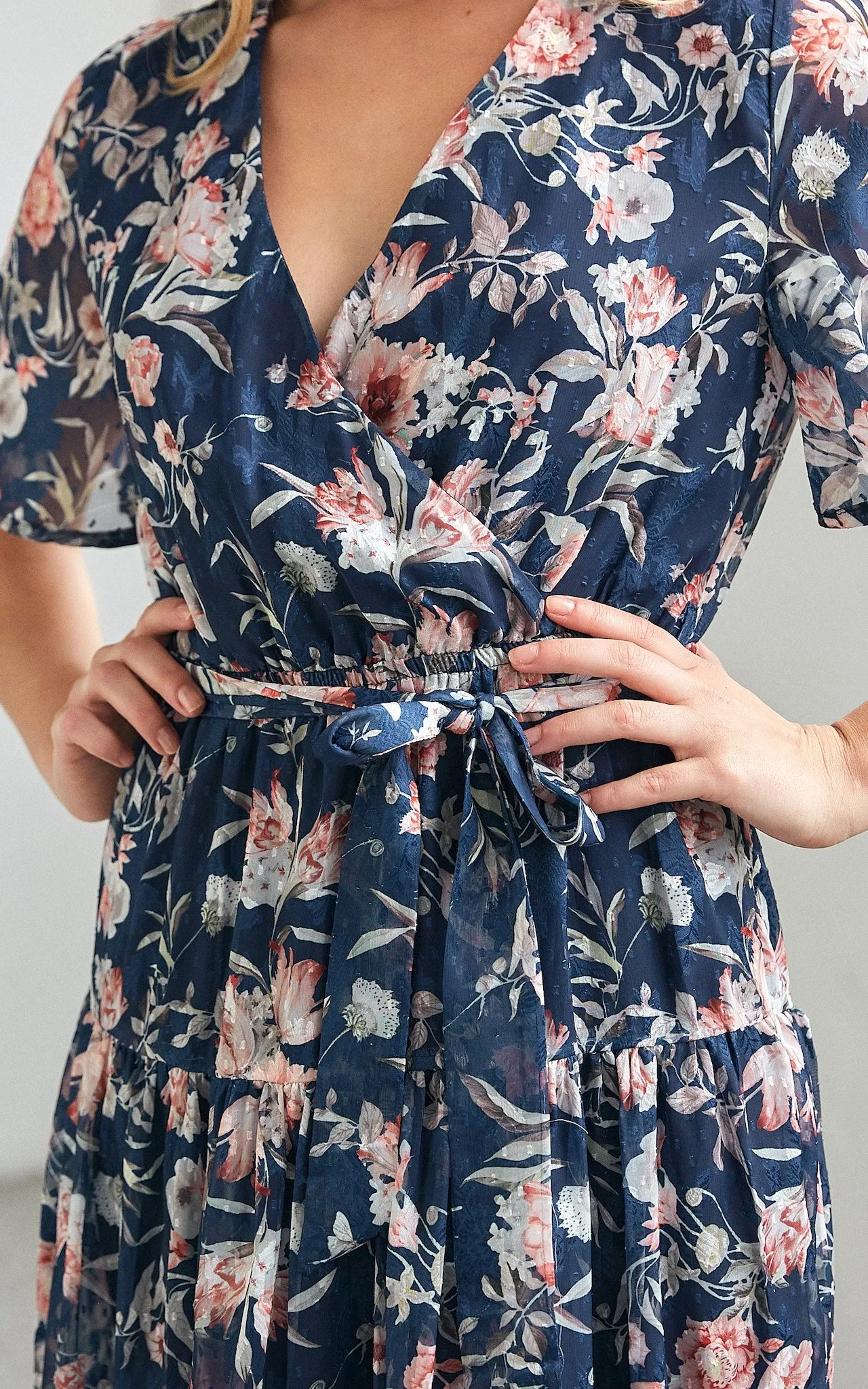 Ira Dress - Navy Floral