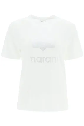 Isabel marant etoile 'zewel' t-shirt with metallic logo