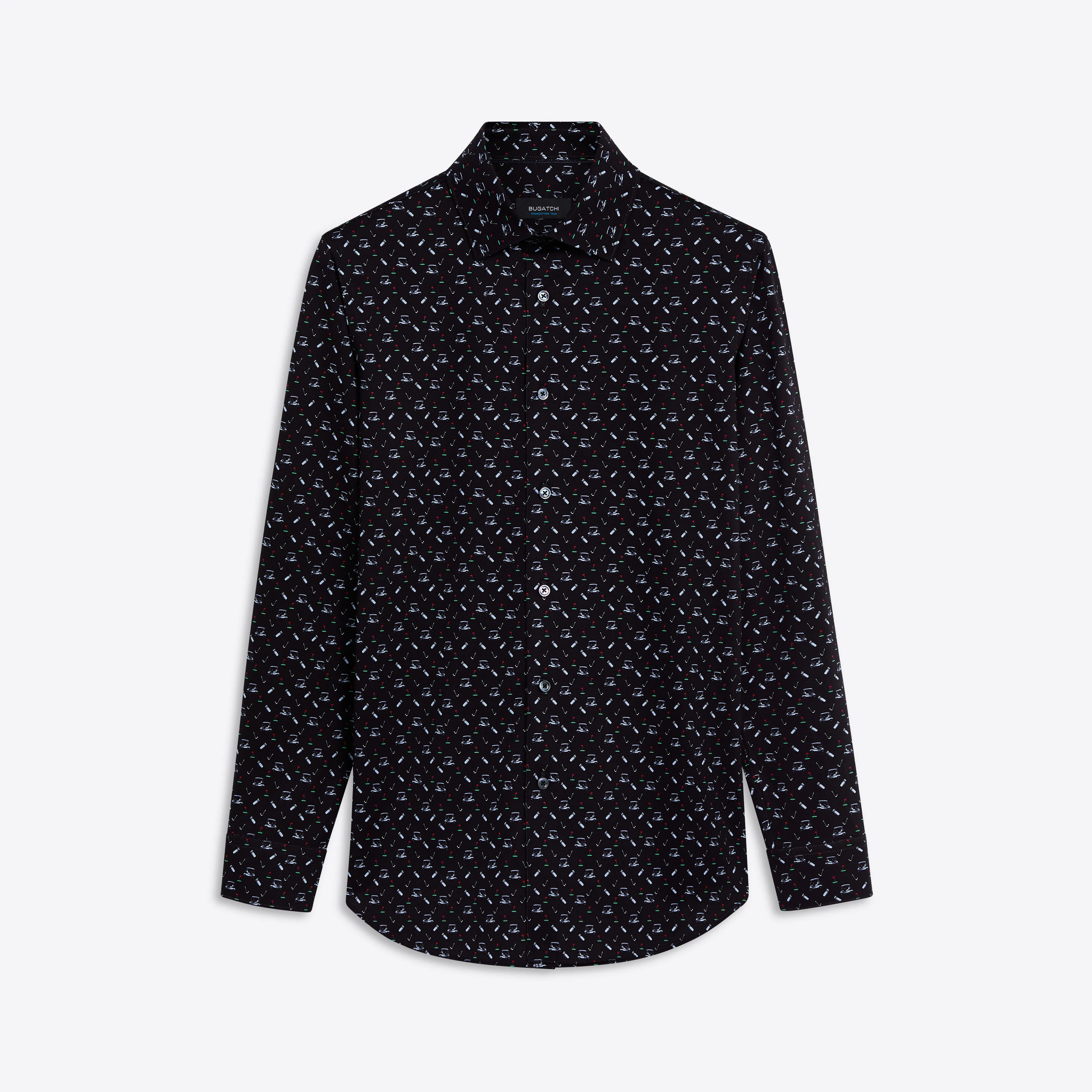 JAMES Golf Print OoohCotton Twill Shirt