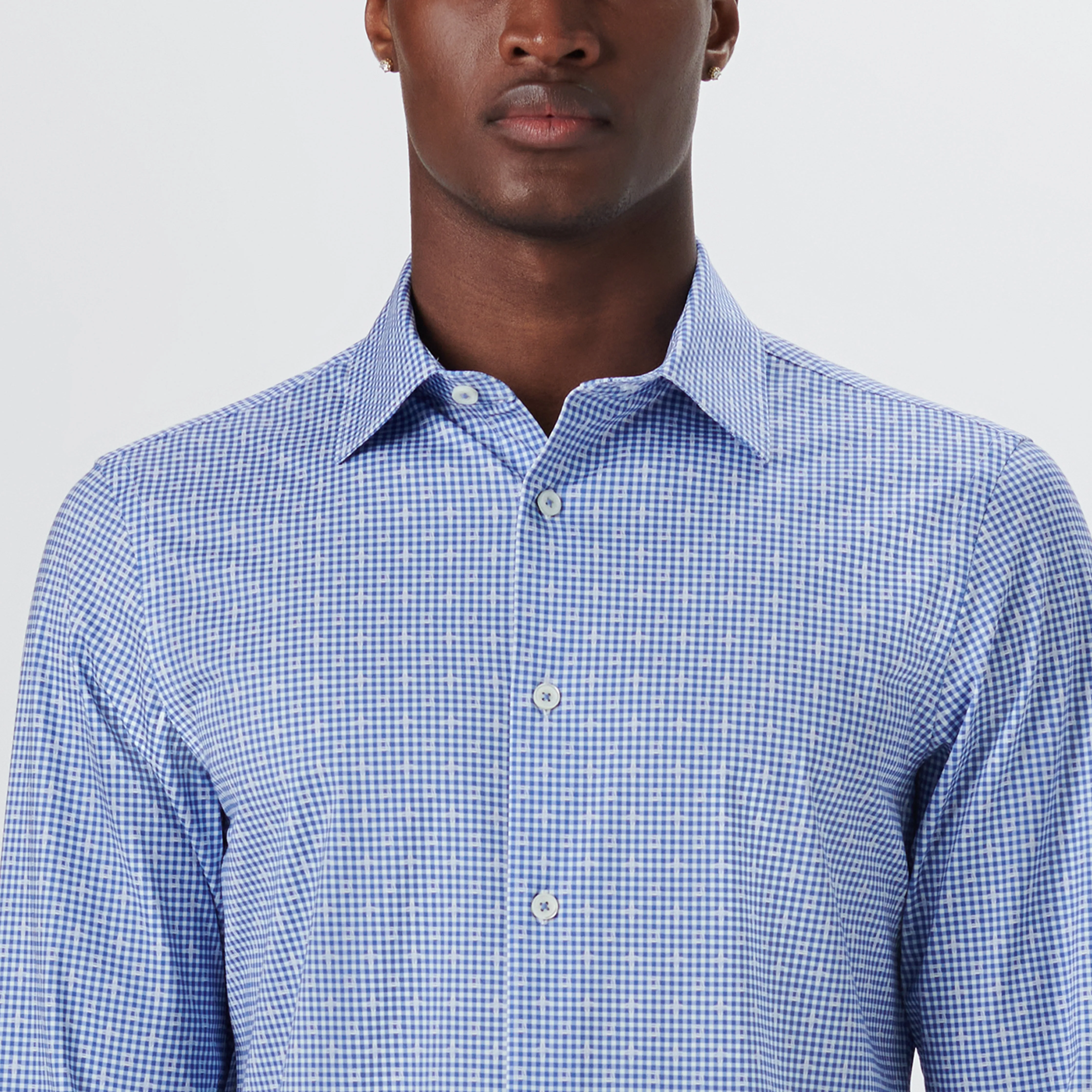 JAMES Pin Check OoohCotton Shirt