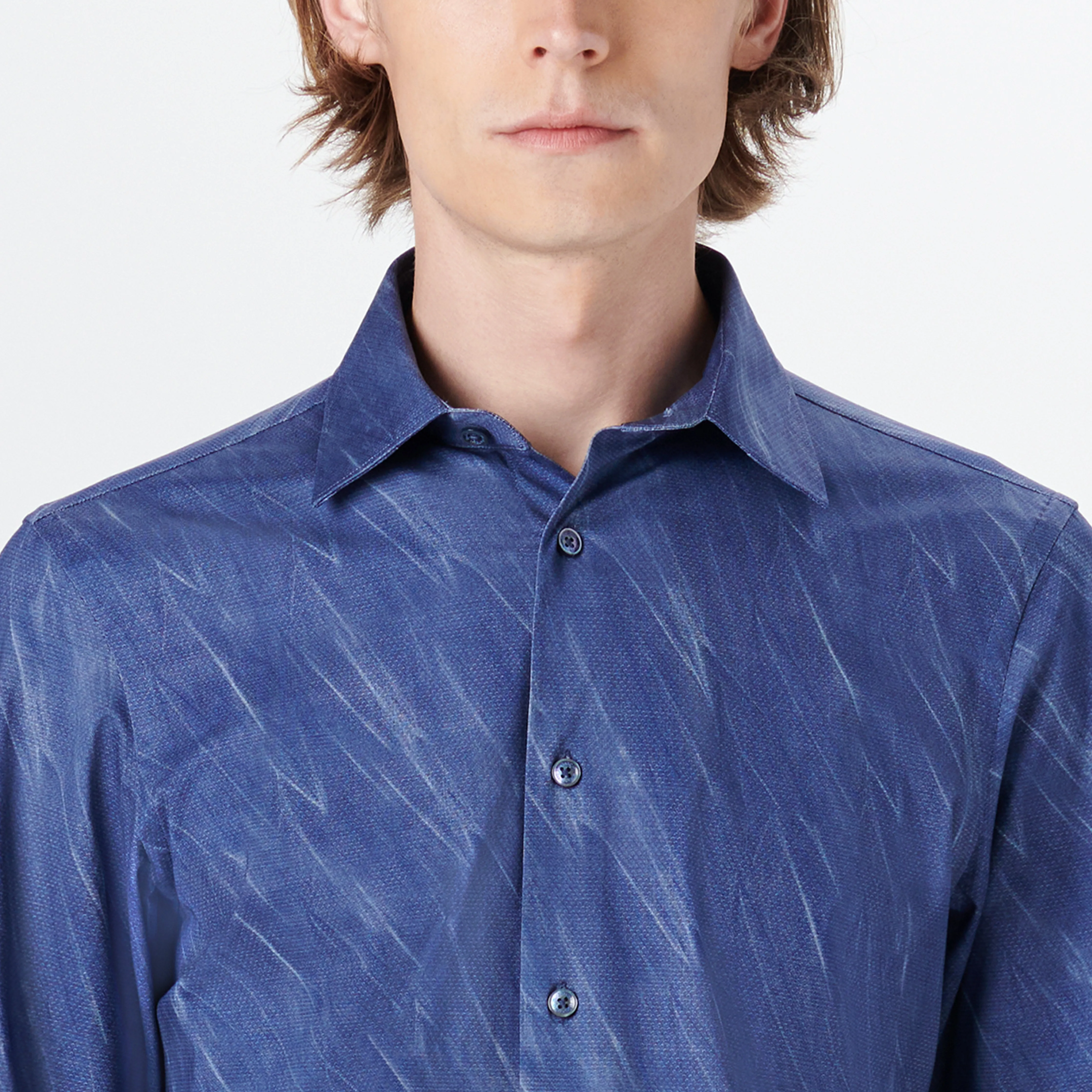 JAMES Textured Airbrush Print OoohCotton Shirt