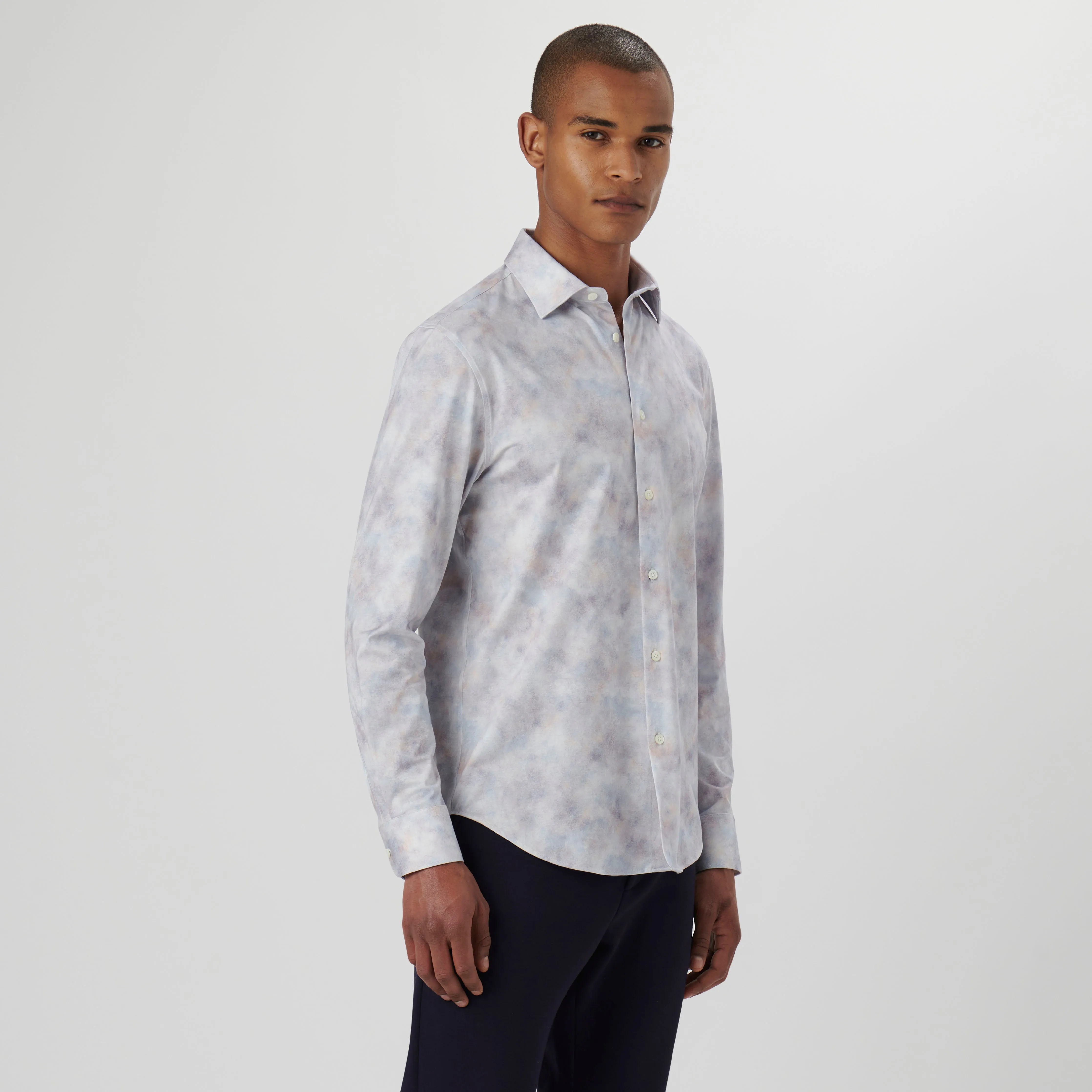 James Watercolor Print OoohCotton Shirt