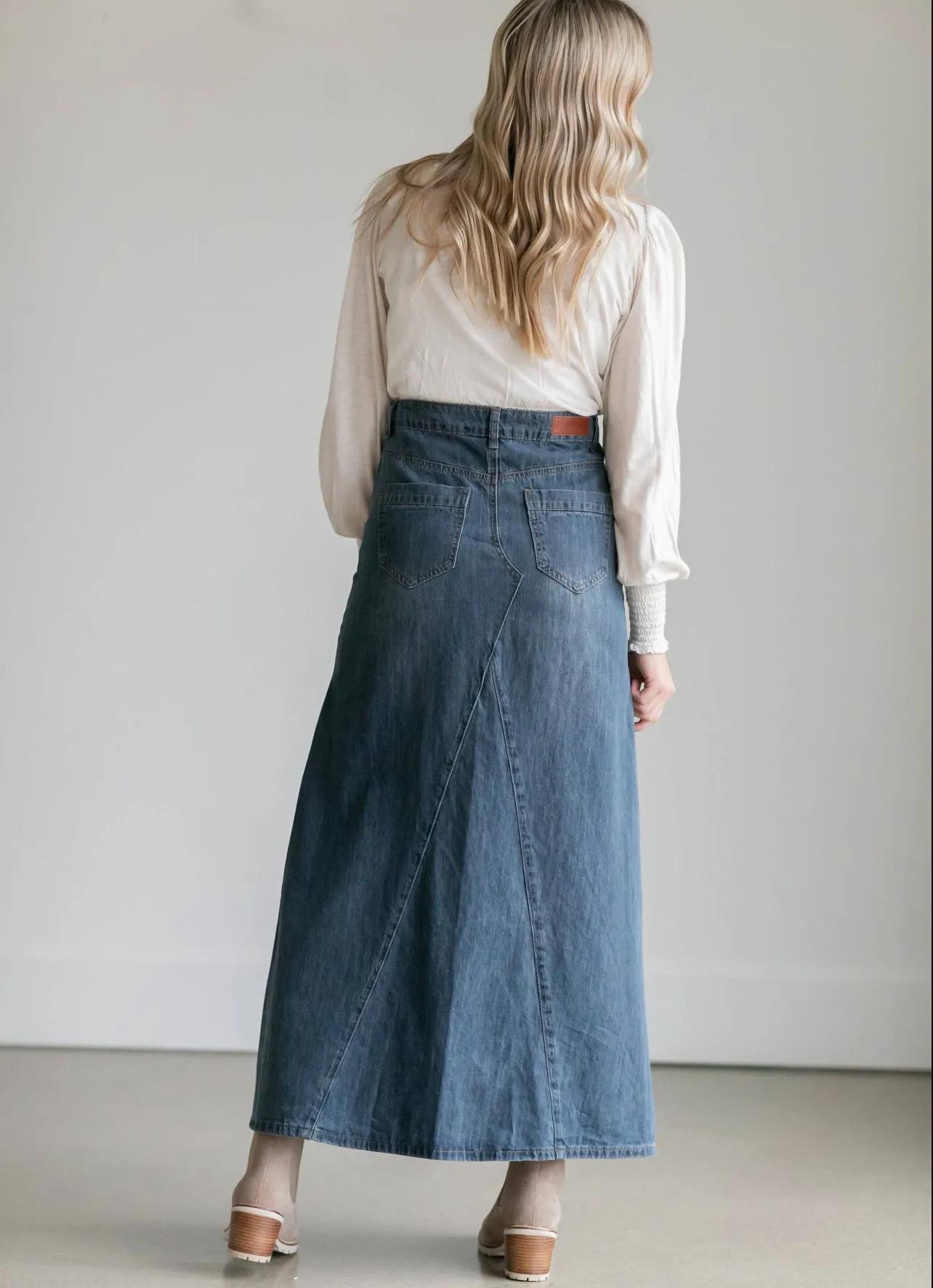 Katherine Long Denim Skirt