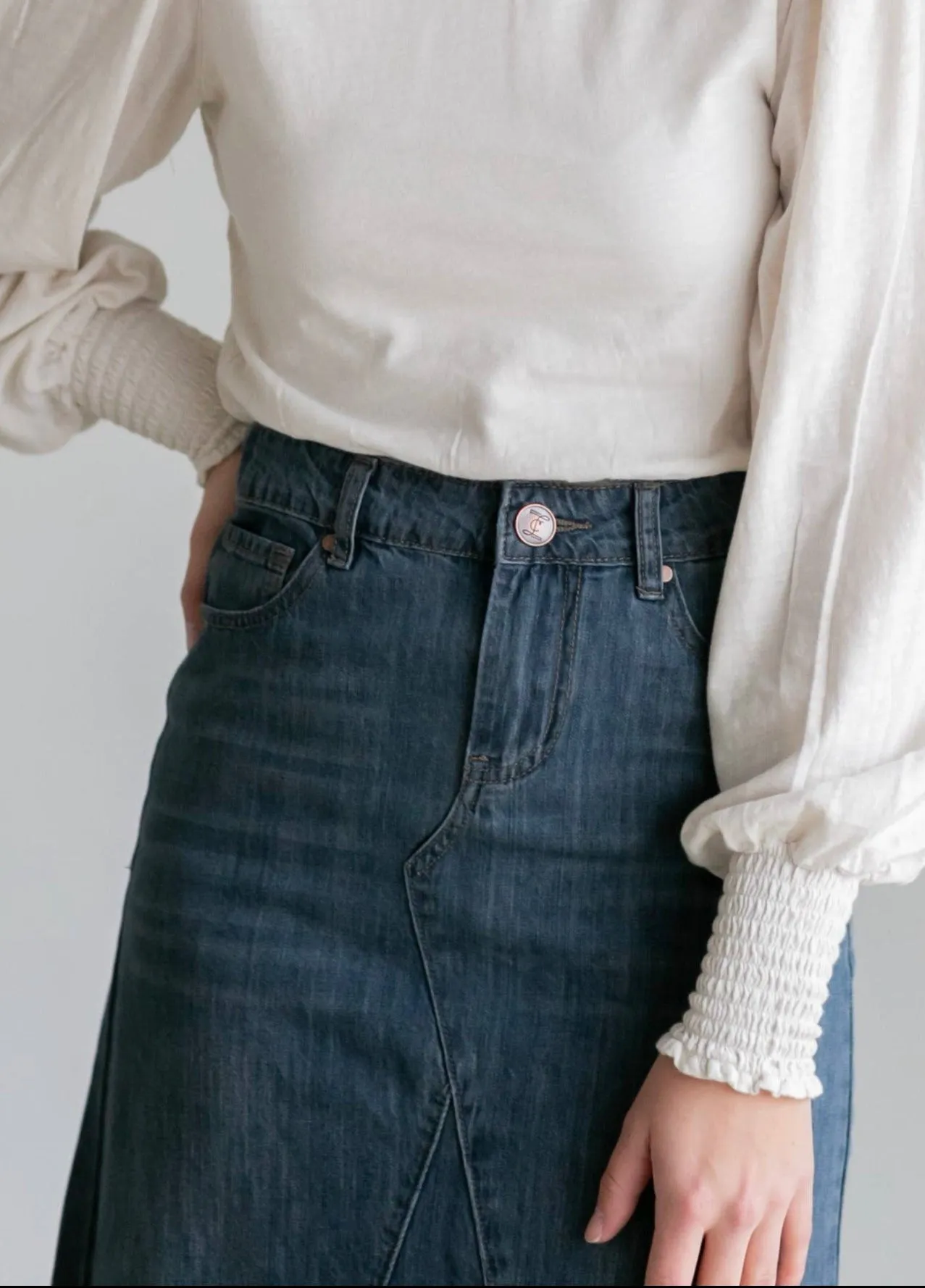 Katherine Long Denim Skirt