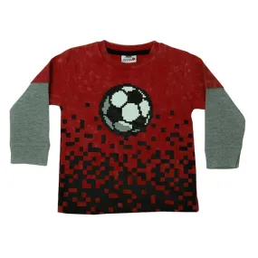 🎁Kids Long Sleeve Thermal 2FER Shirt - Pixel Soccer