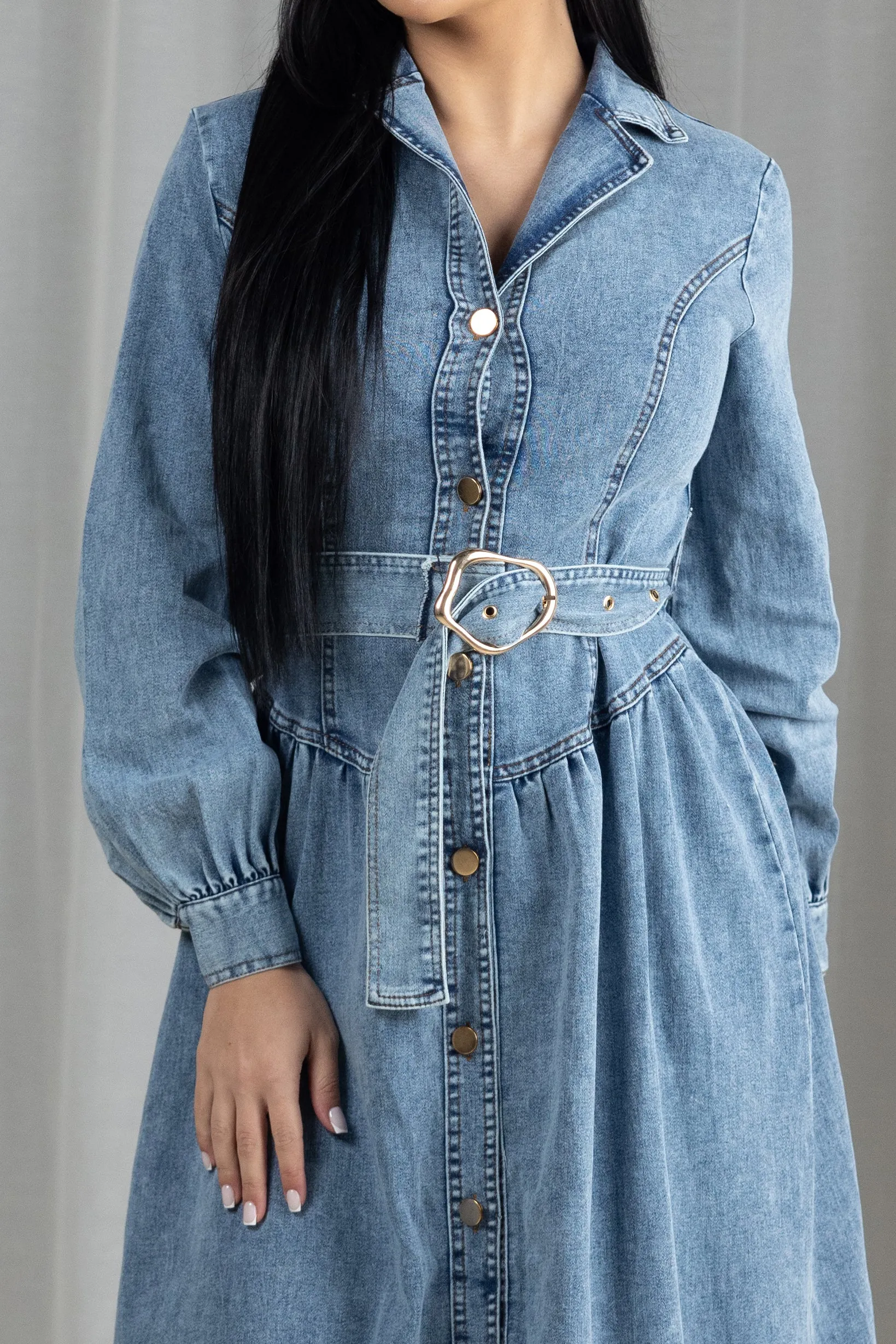 Latoya Vintage Denim Dress