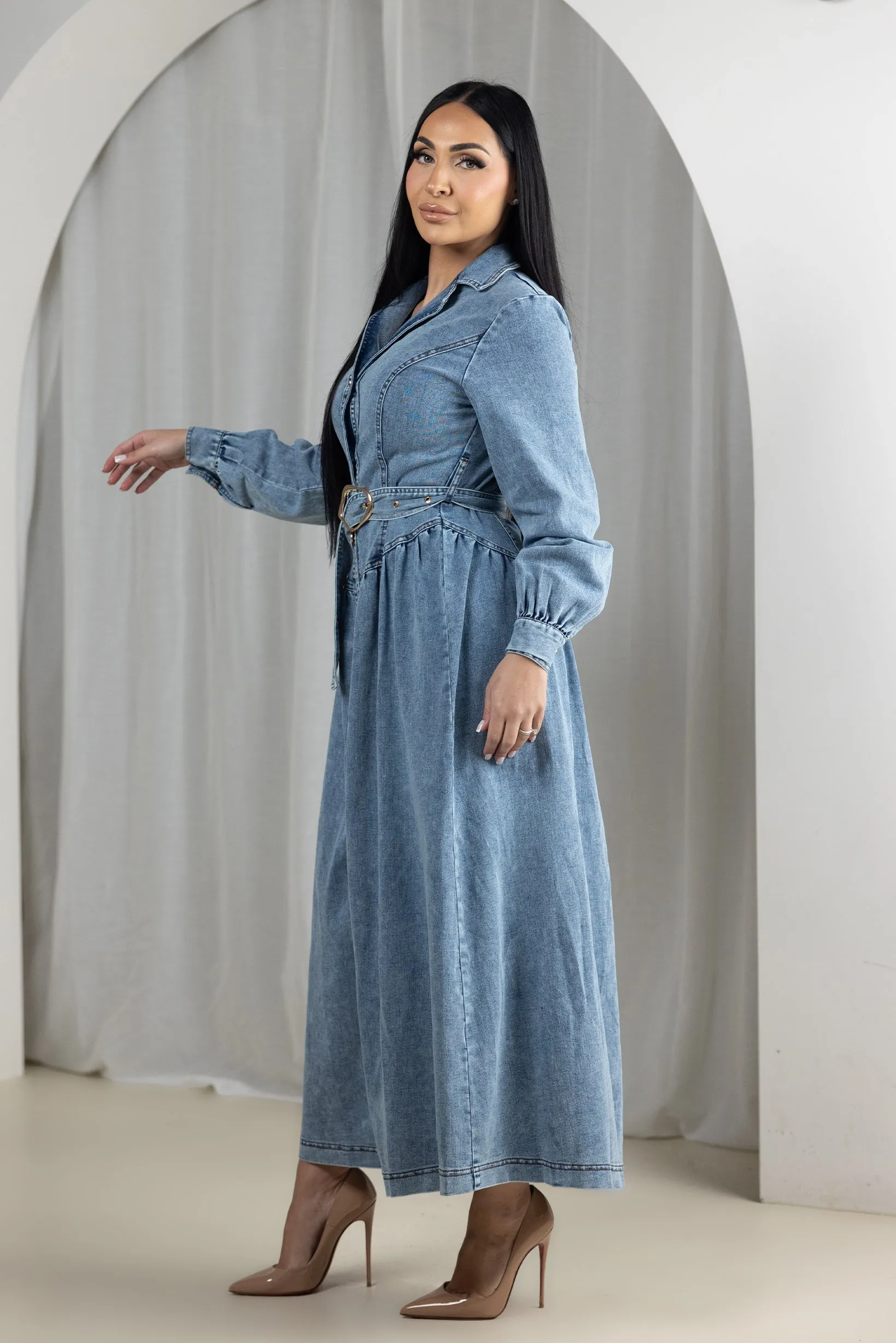 Latoya Vintage Denim Dress