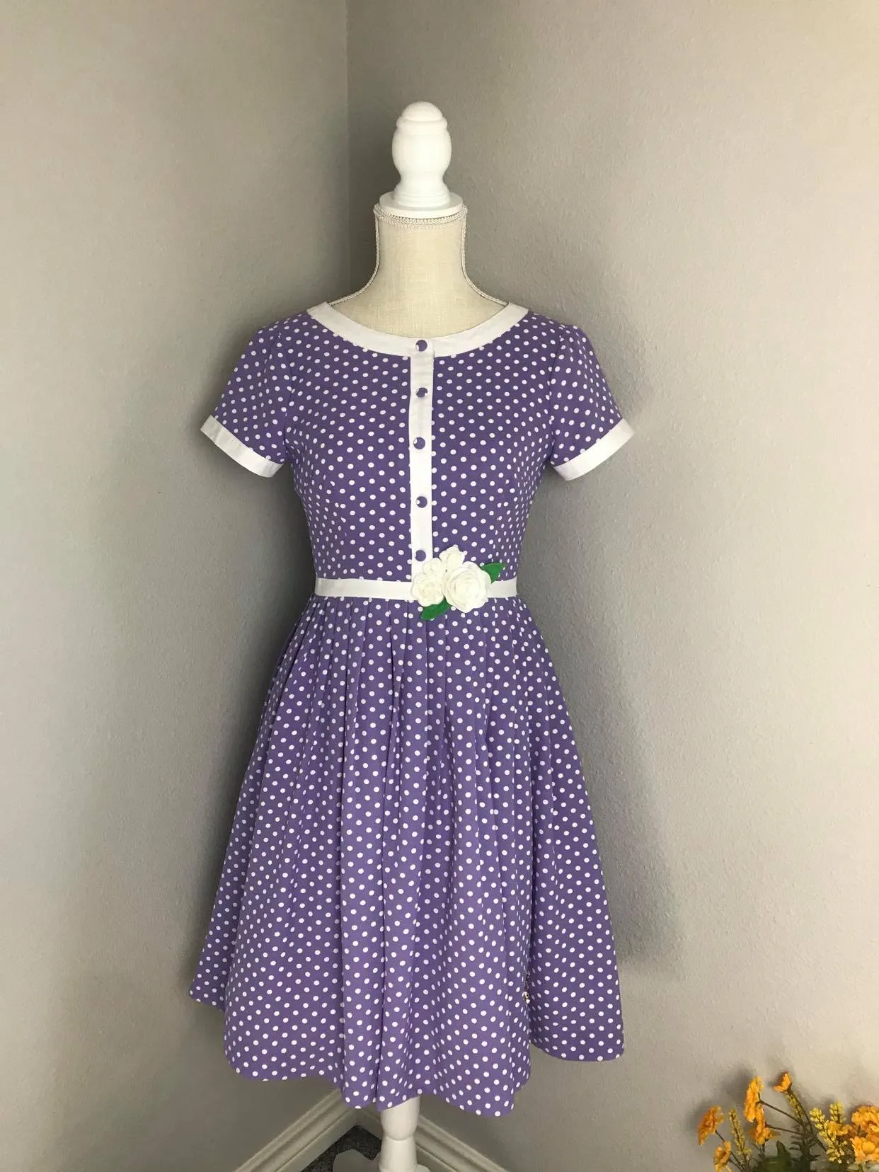 Layla Dress in Polka Dots