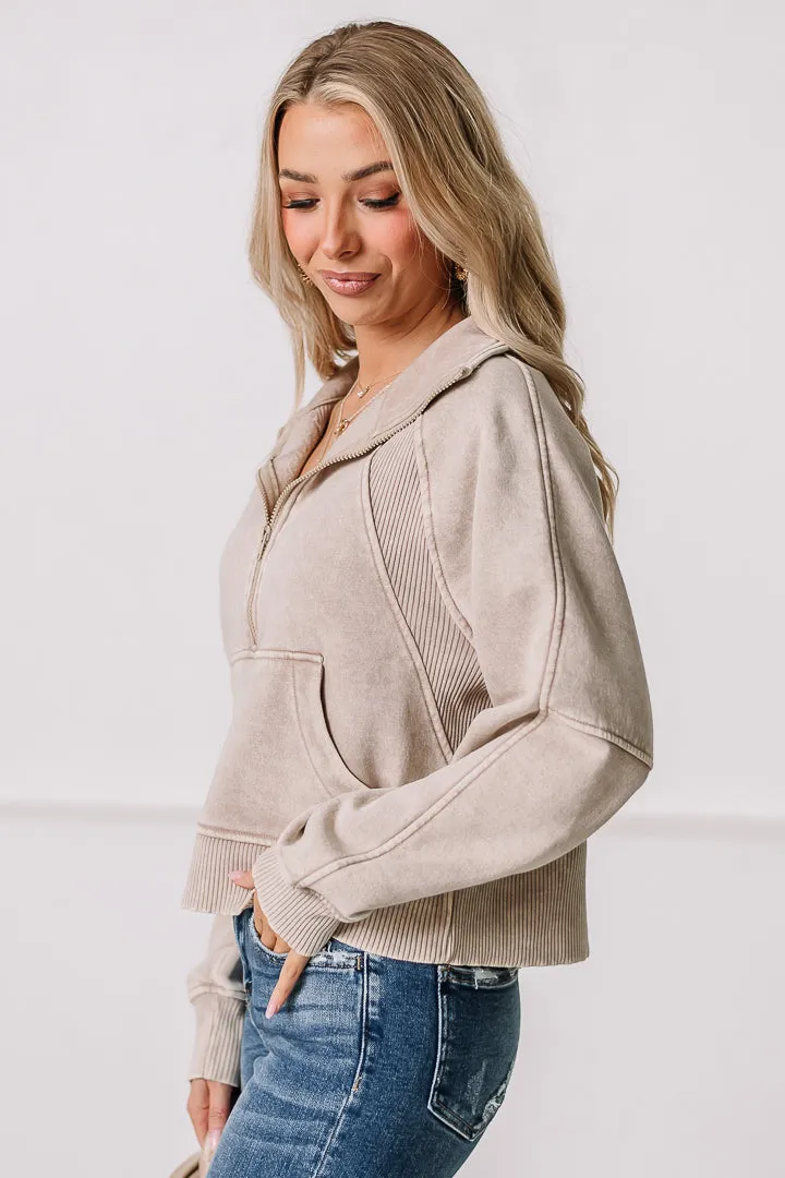 Let's Stay In Pullover | Ash Mocha