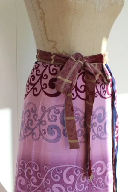 Long Multi Wear Reversible Skirt - Mulberry