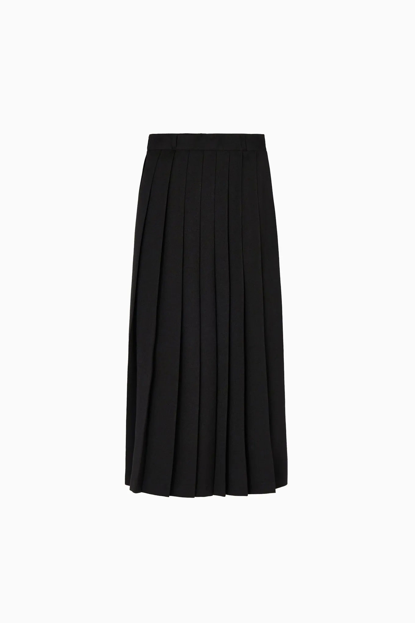 long pleats skirt