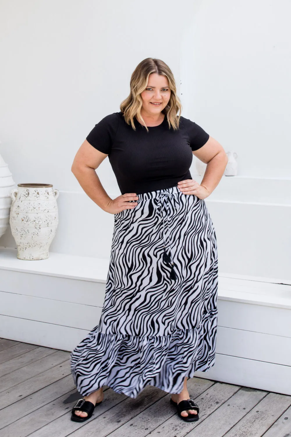 Long Skirt - Zebra