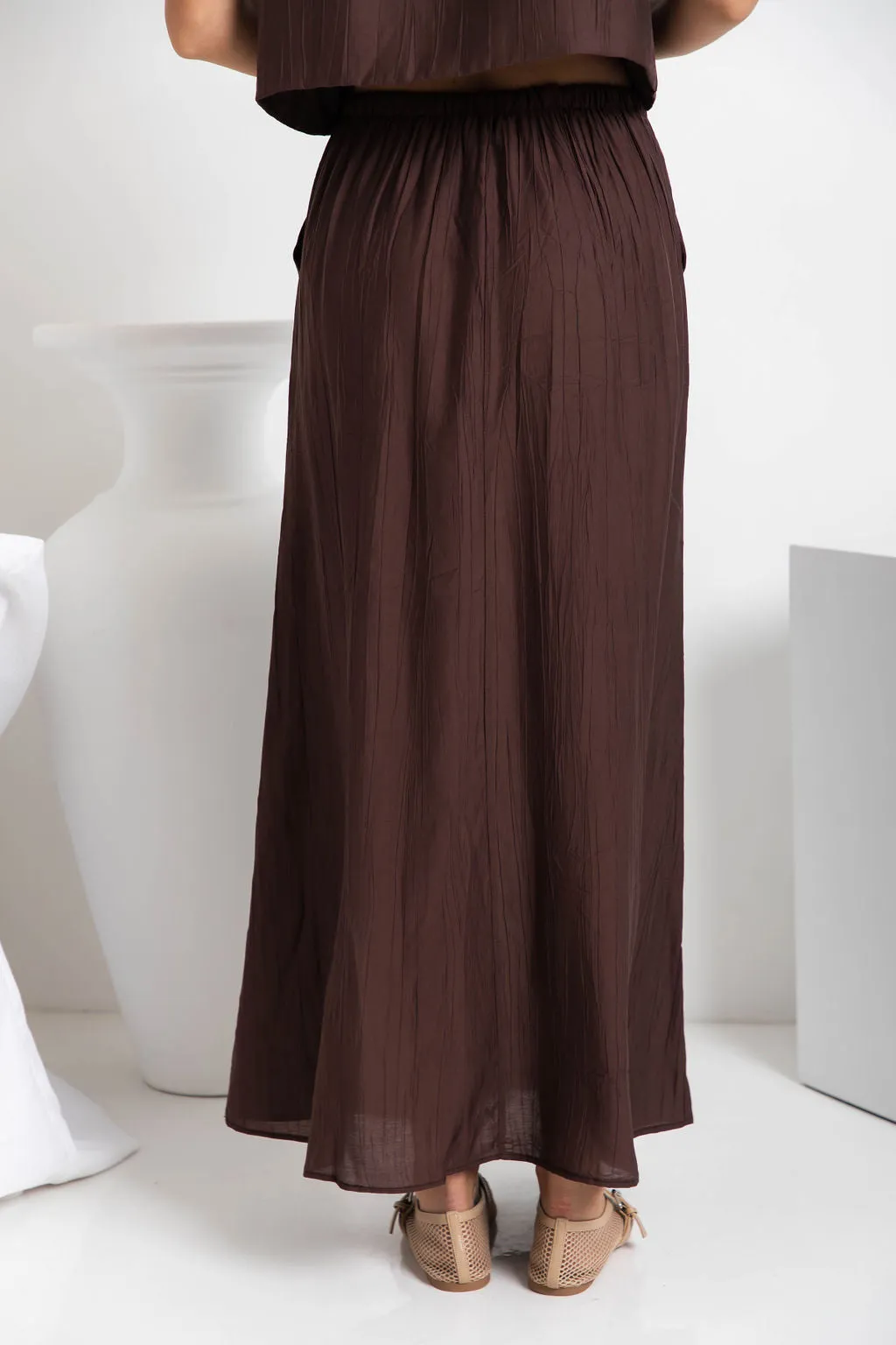 Luka Maxi Skirt - Chocolate