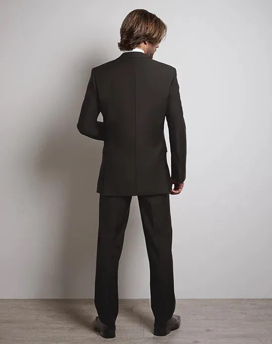 LUXE Faille Black Harmony 100% Wool Slim Fit Tuxedo