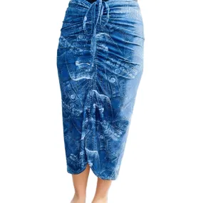 Mahlia Skirt Denim Patches (Swim)