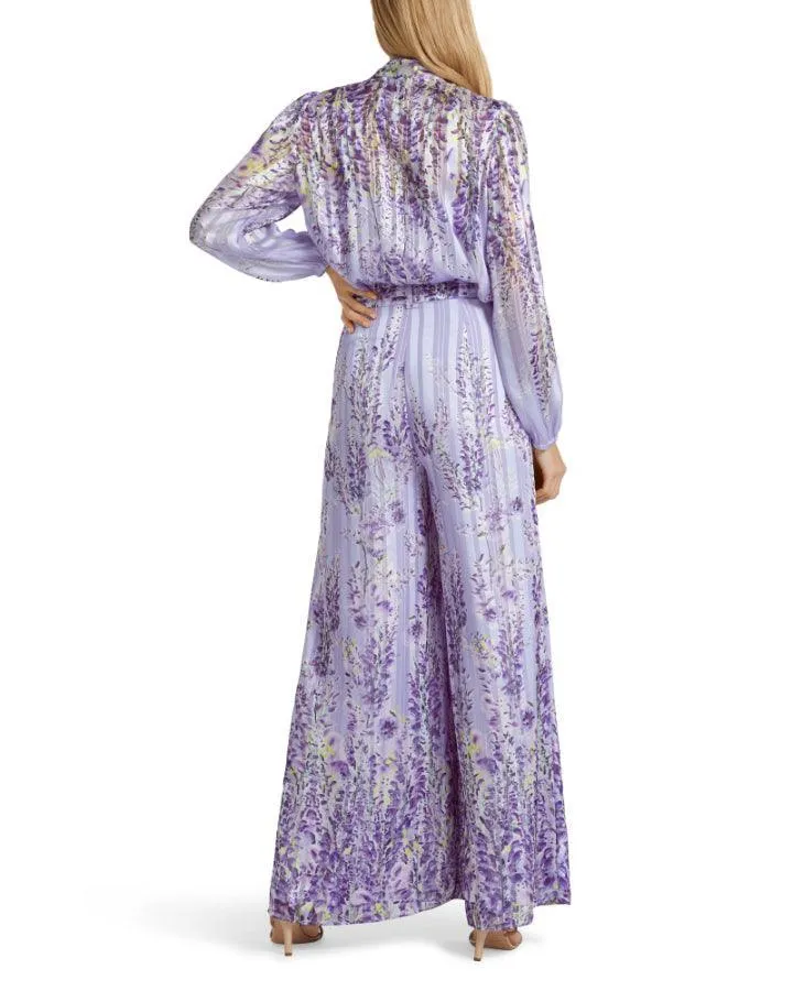 Marc Cain Wisteria Floral Wide Leg Pants