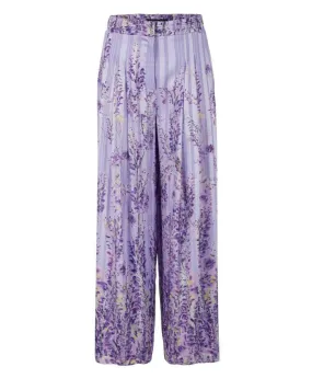 Marc Cain Wisteria Floral Wide Leg Pants