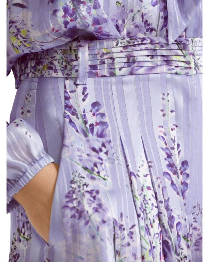 Marc Cain Wisteria Floral Wide Leg Pants