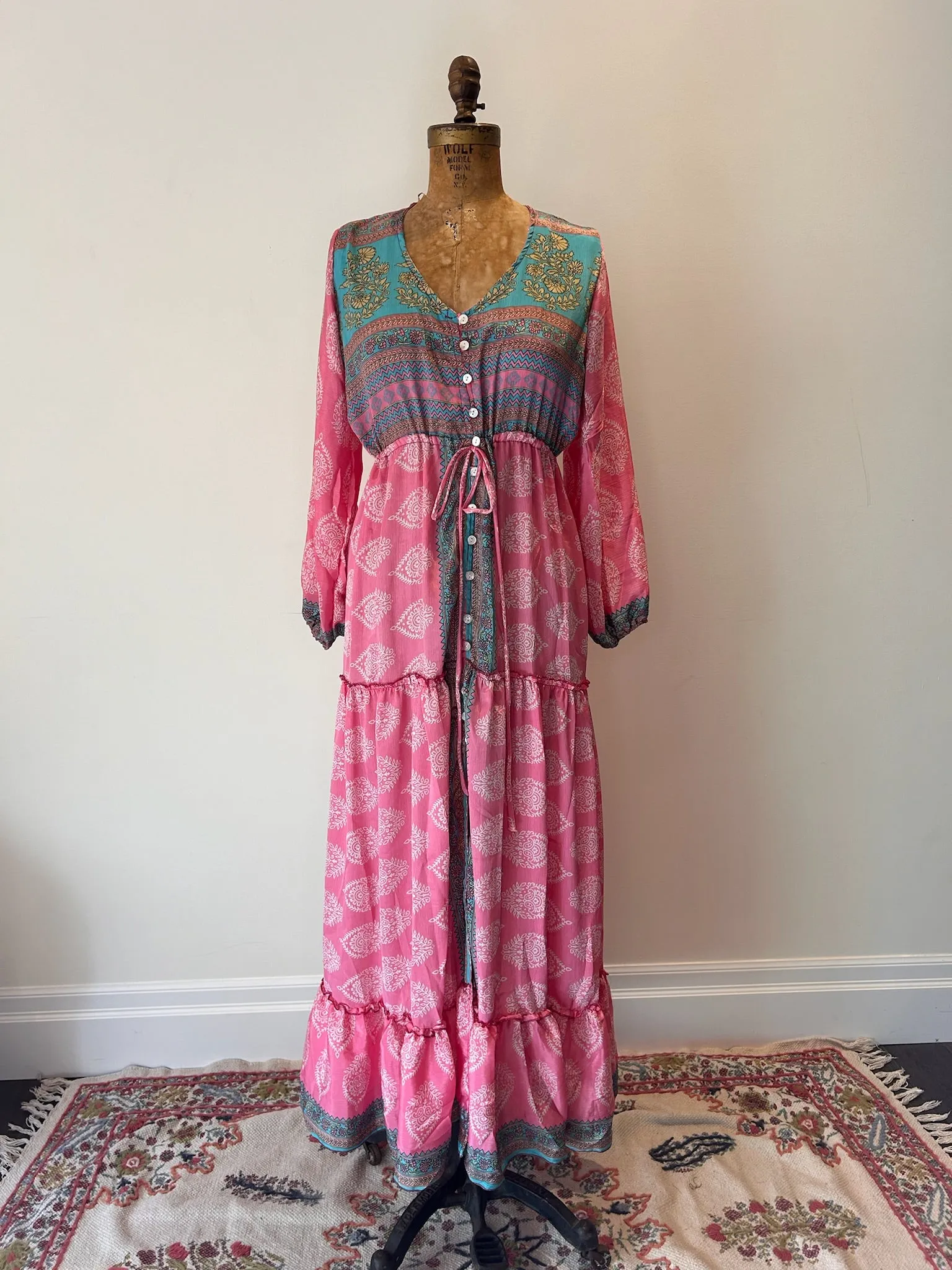 Maxi Duster Dress - Bubble Pink