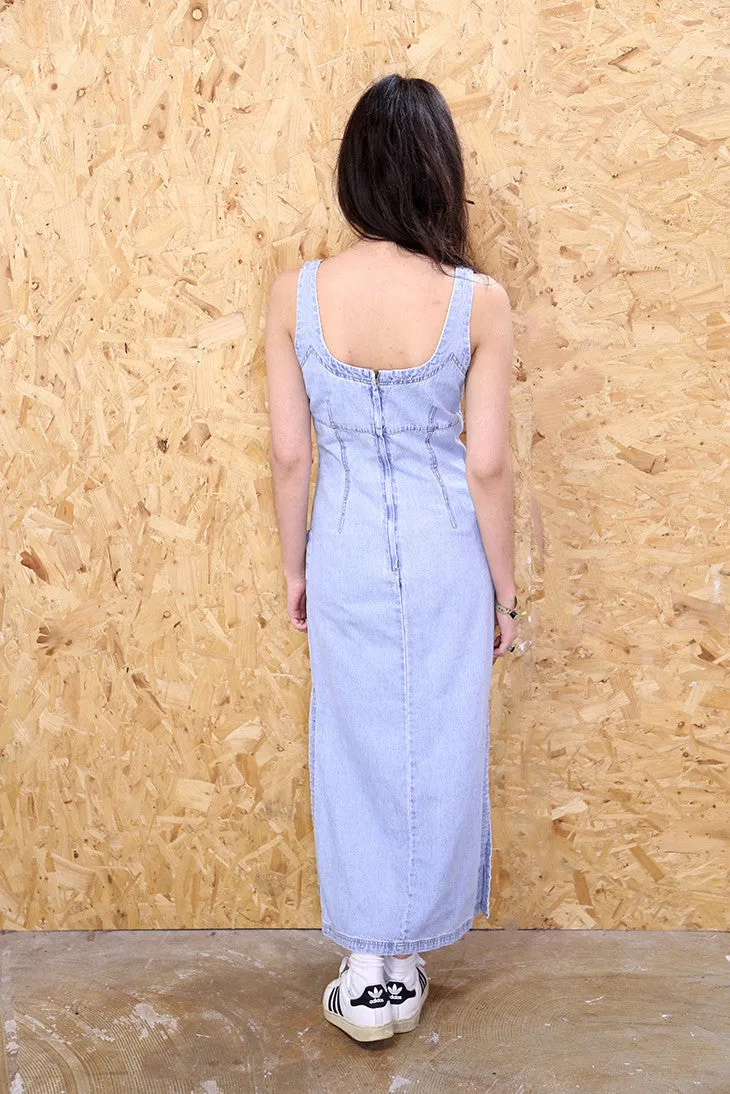 Maxi Split Denim Dress