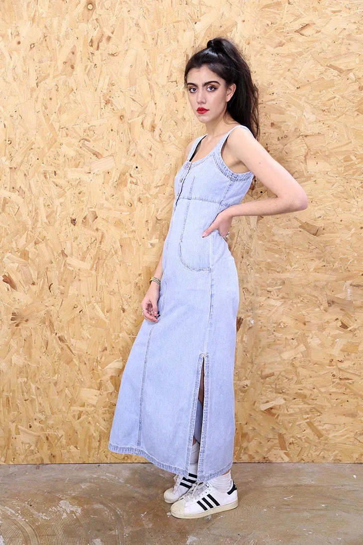 Maxi Split Denim Dress