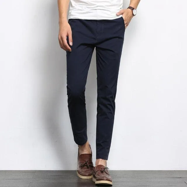 Men's Fashions Casual Pants Men Ankle-Length High