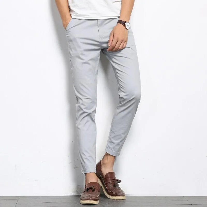 Men's Fashions Casual Pants Men Ankle-Length High