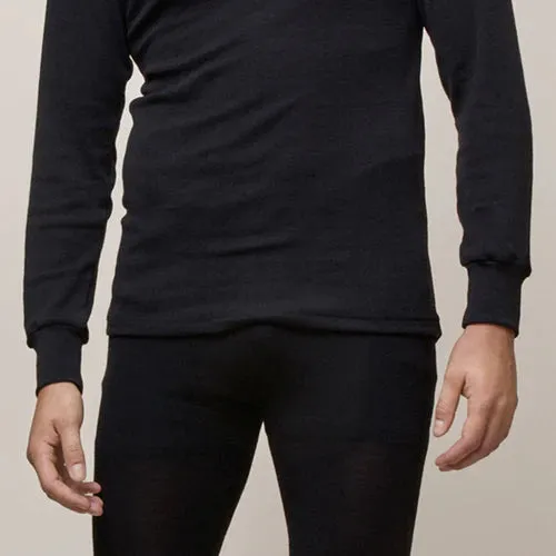 Men's Merino Silk Long Sleeve Turtle Neck Shirt