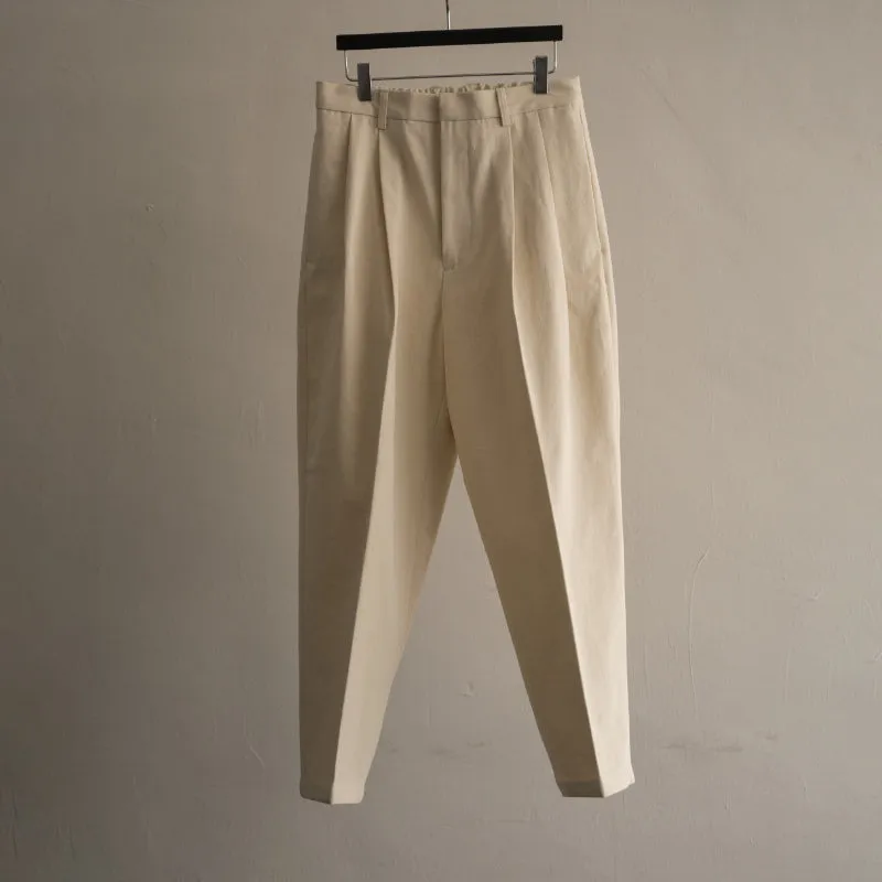 Mens Retro Casual Versatile Elastic Waist Wide Leg Pants