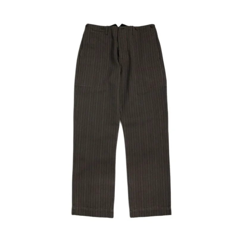 Men's Striped Salt Pepper French Work Pants