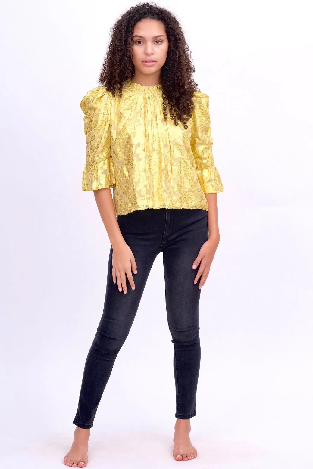 Metallic Gold Blouse