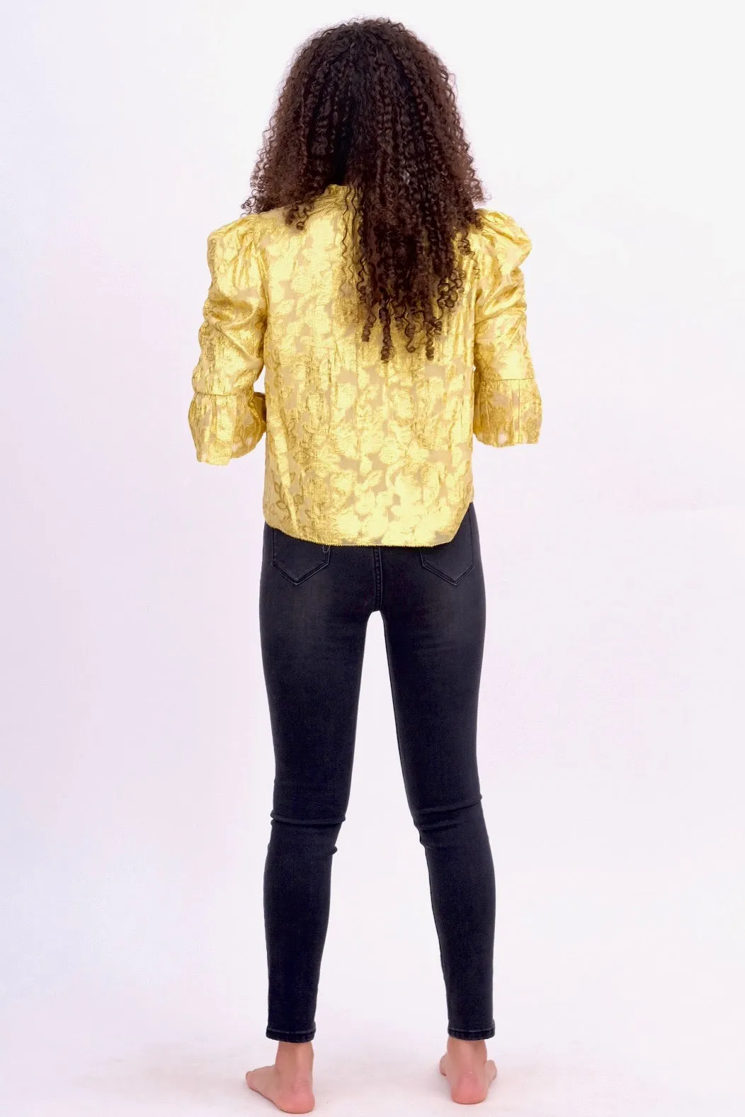 Metallic Gold Blouse