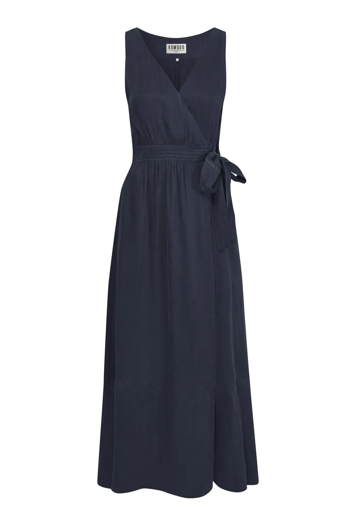 Mika Dress Cupro Dark Navy