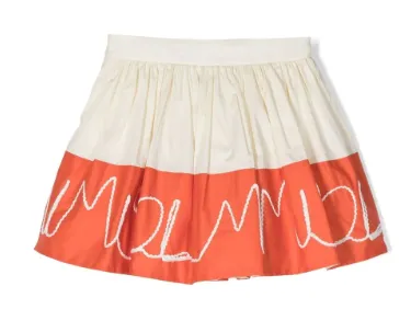 MMS Ivory Orange LL Scribble Skirt