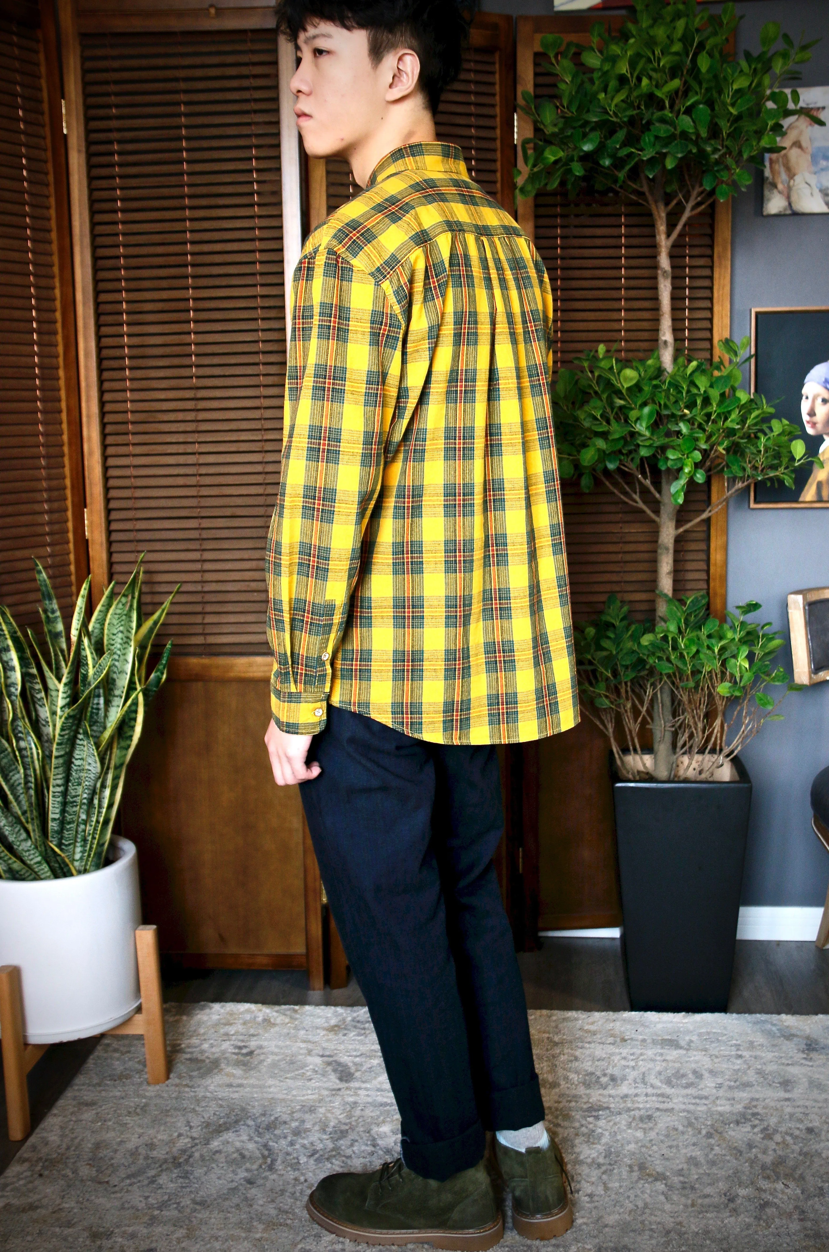 Multicoloured Woven Checked Long Shirt