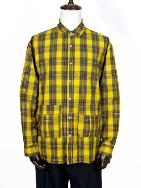 Multicoloured Woven Checked Long Shirt