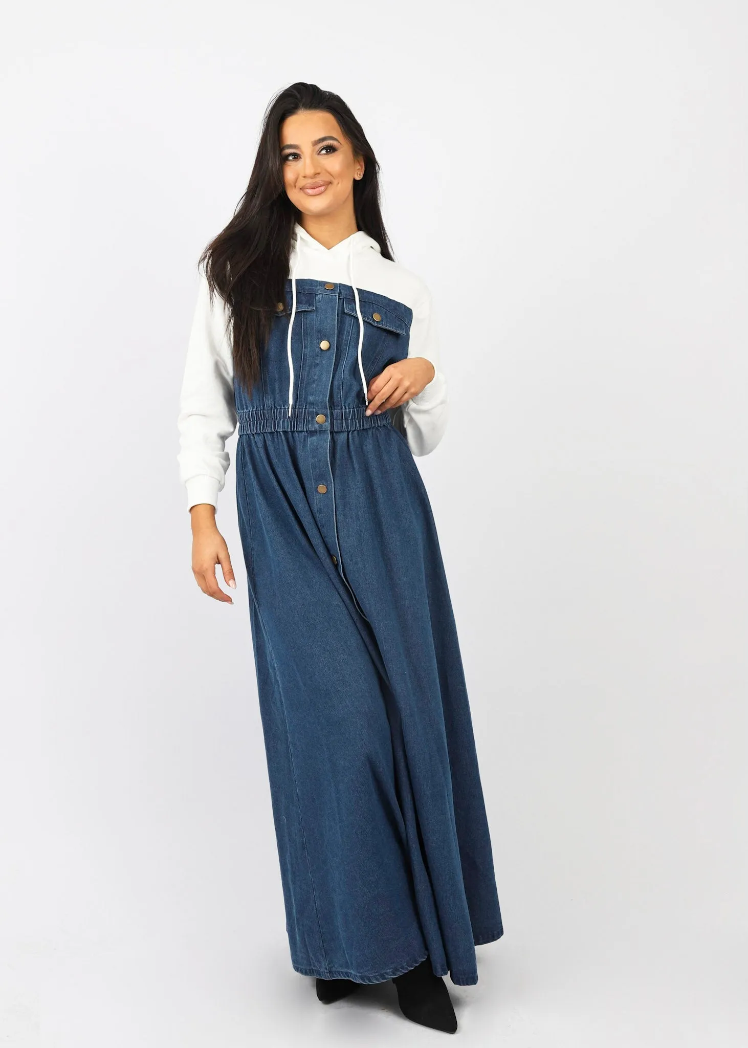 Neena Track Denim Dress