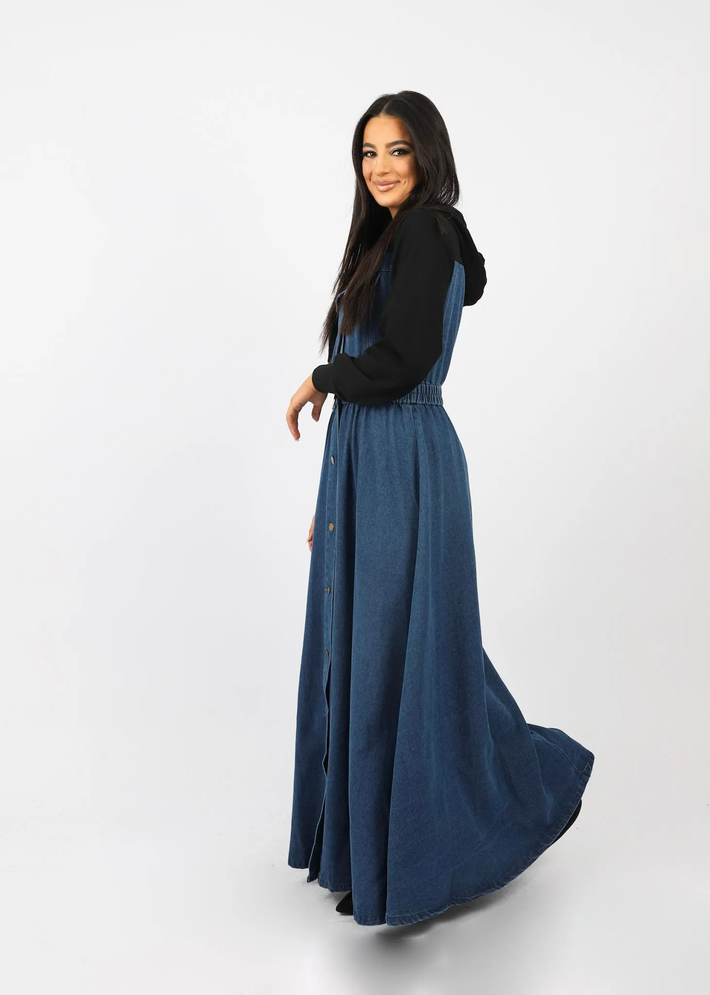 Neena Track Denim Dress